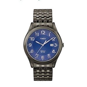 Timex Blue Dial with Silver Band Men's Watch